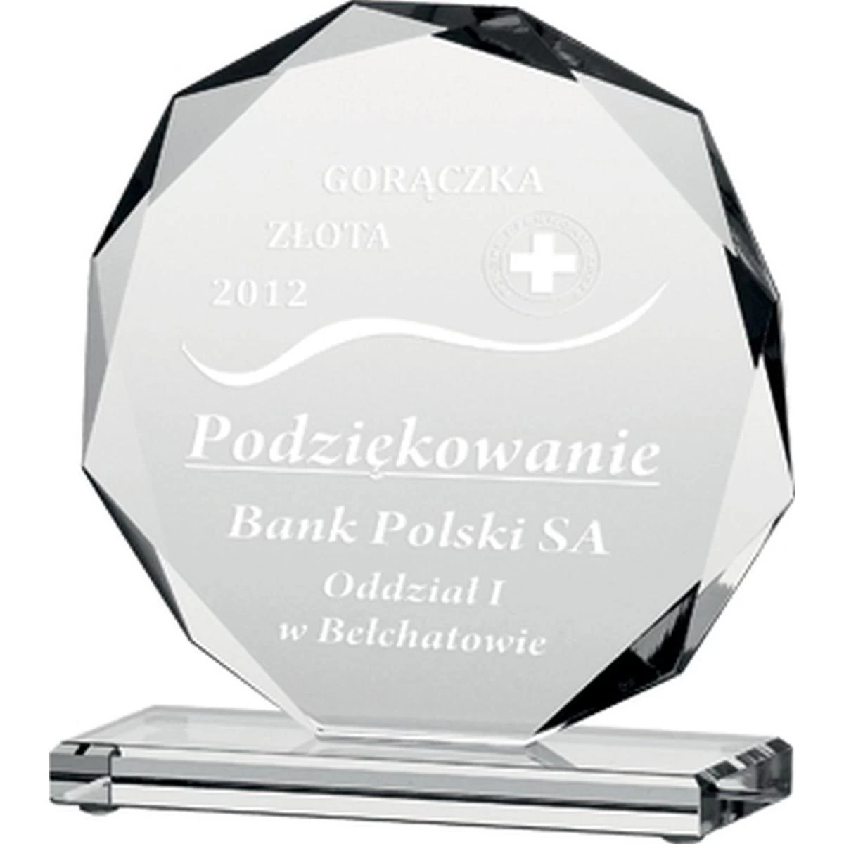 Graviruoto Stiklo Trofėjus H19 Cm