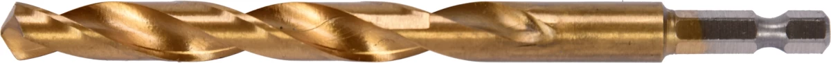 Grąžtas metalui su Hex 6.3 mm (1/4) galu HSS-TiN | 10.0 mm (YT-44772)