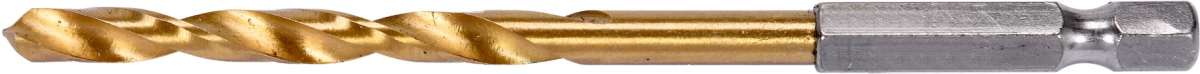 Grąžtas metalui su Hex 6.3 mm (1/4) galu HSS-TiN | 5.0 mm (YT-44761)