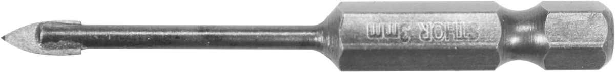 Grąžtas stiklui ir keramikai | 6.3 mm (1/4) galu | 3 mm (21700)