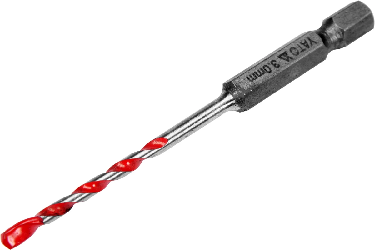 Grąžtas universalus su Hex 6.3 mm (1/4) galu | 3.0 mm (YT-44780)
