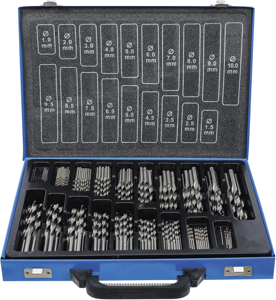 Grąžtų metalui rinkinys | HSS | Ø 1 - 10 mm | 170 vnt. (1995)