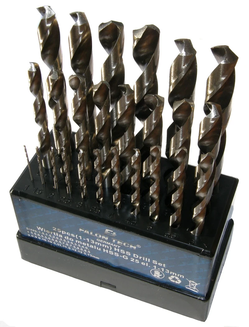 Grąžtų metalui rinkinys HSS | 1-13 mm | 25 vnt. (SK38215)