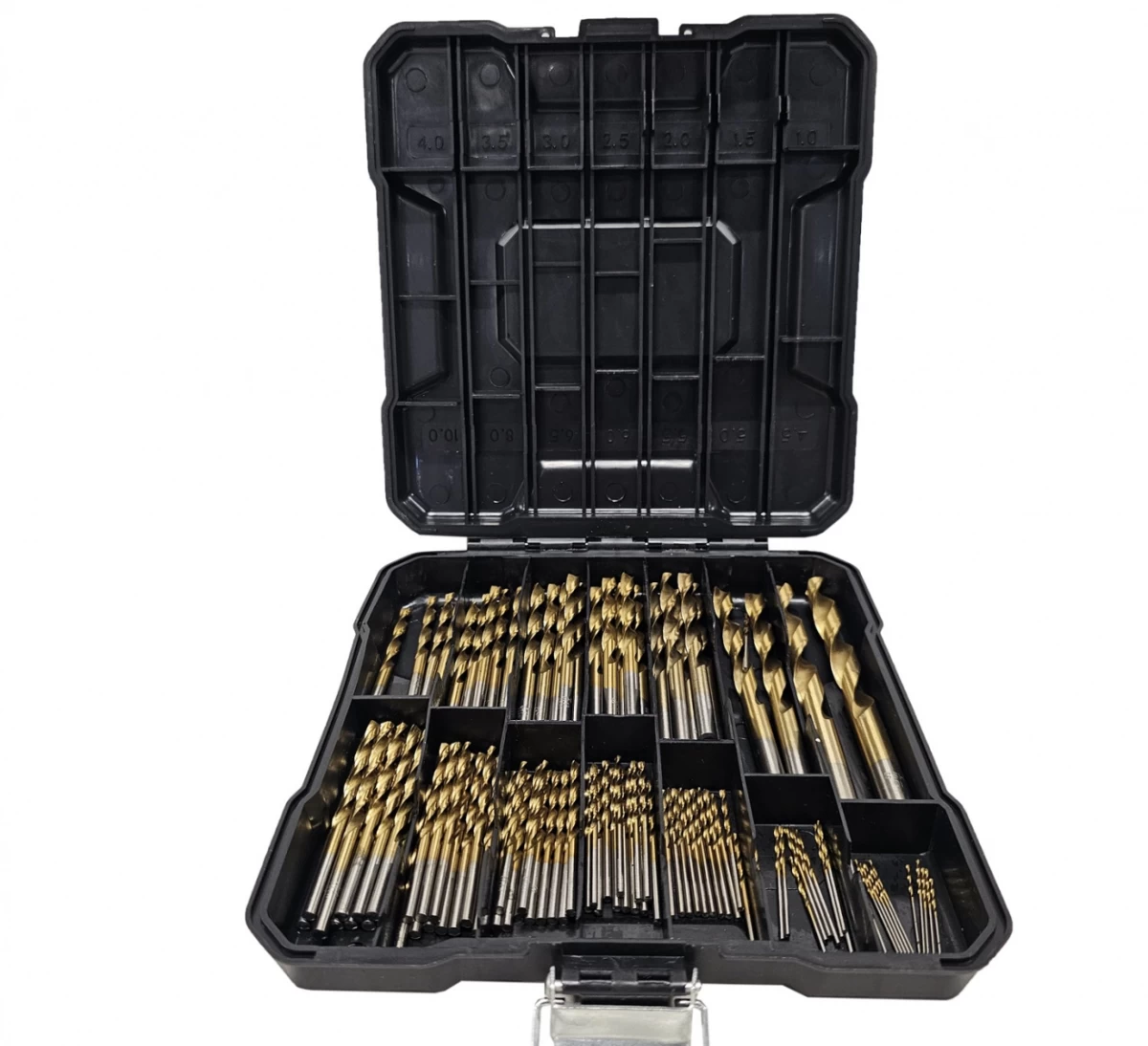 Grąžtų metalui rinkinys | HSS 4241 | titano nitridas | 1 - 10 mm | 107 vnt. (DB107S)