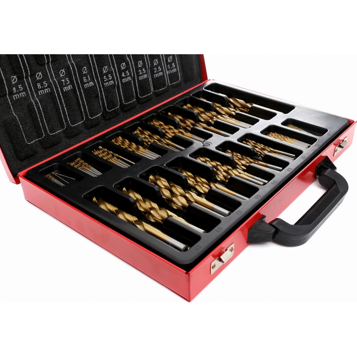 Grąžtų rinkinys HSS metalui 170vnt. KD991