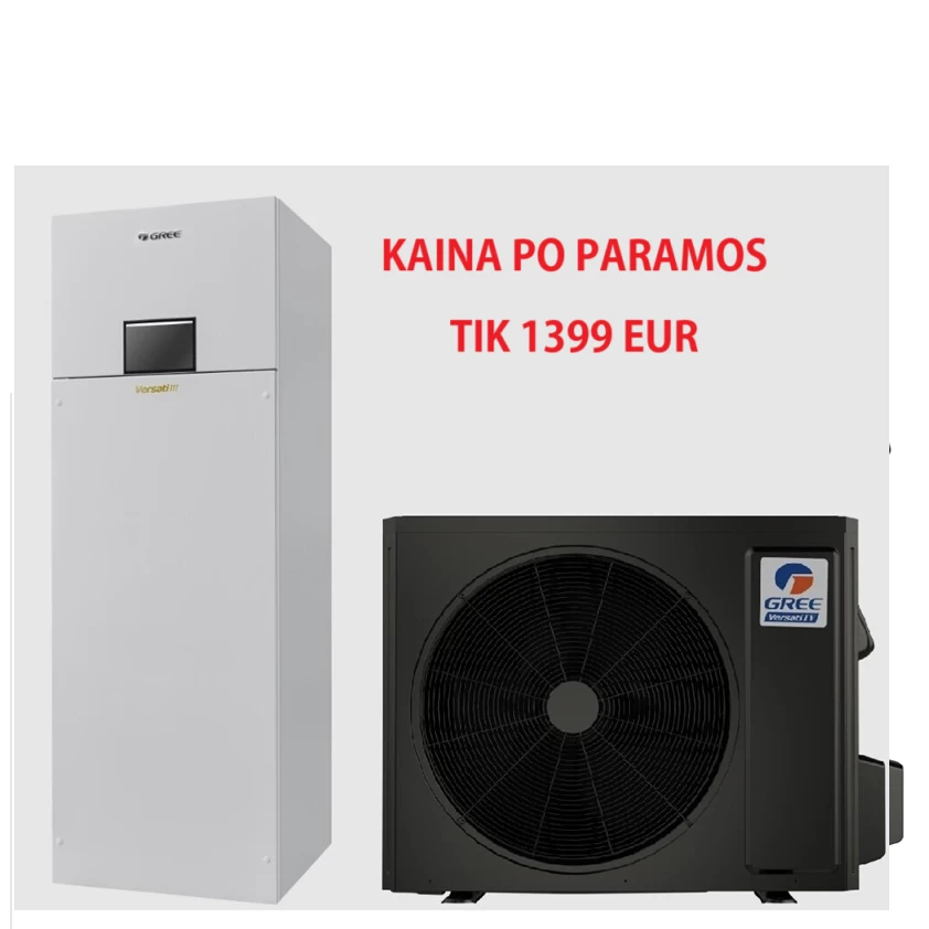 Gree Versati IV DUO šilumos siurblys 8,3/8,4kW