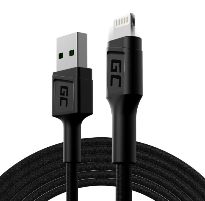 Green Cell Lightning 2 Usb Kabelis