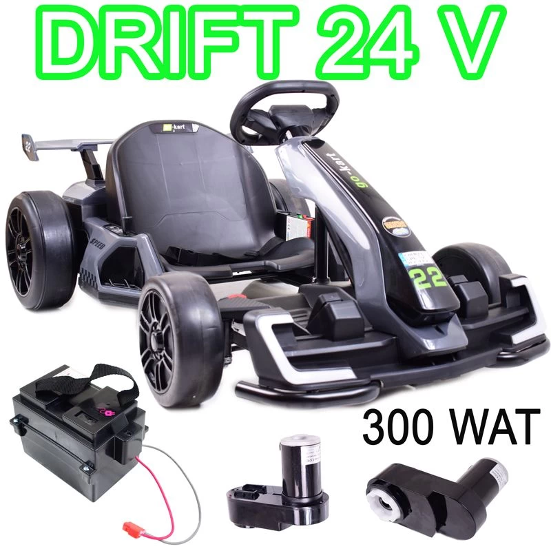 Greitaeigis 24 V Akumuliatorinis Drifto Kartingas, Reguliuojamas Rėmas/ahl007