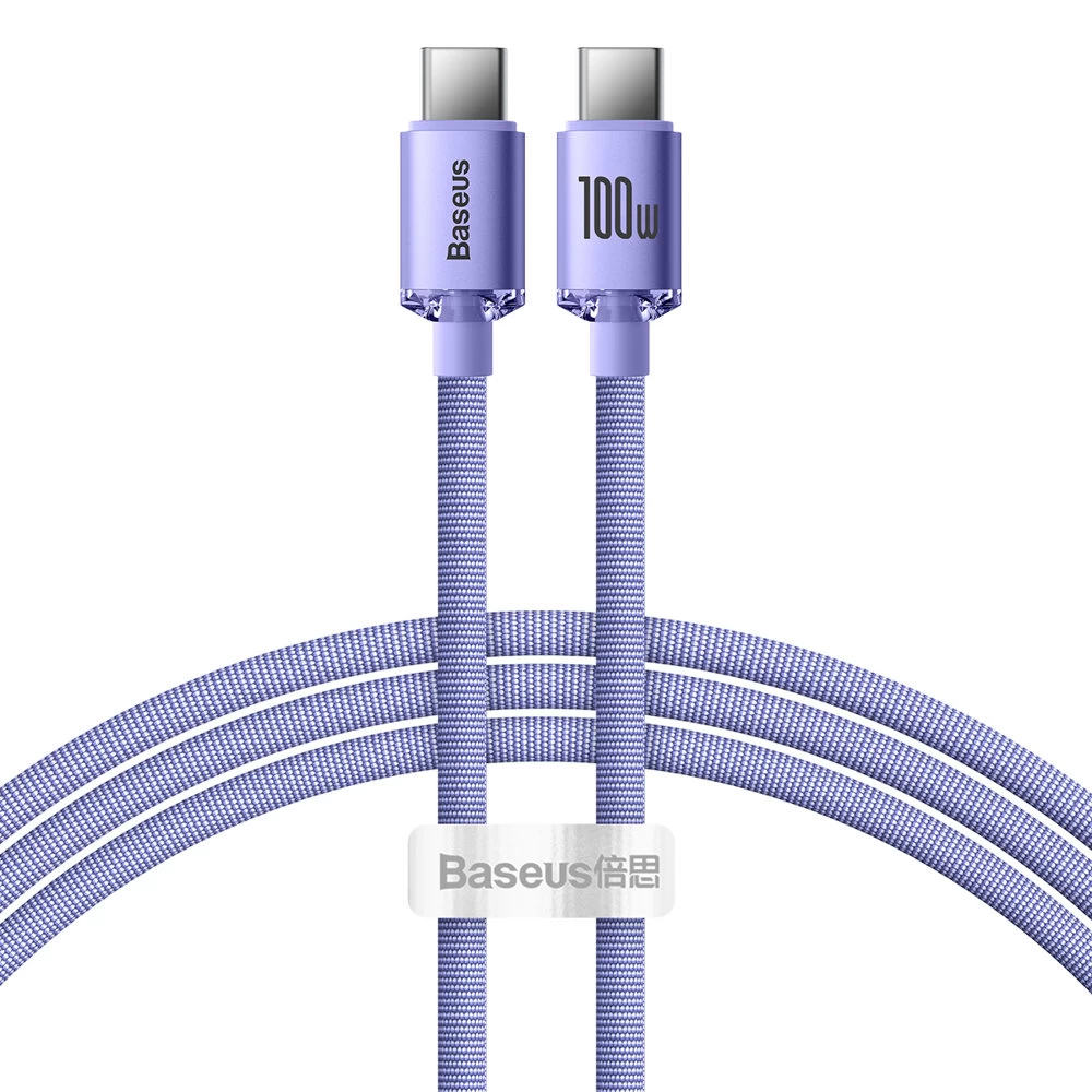 Greitas Usb įkrovimo Ir Duomenų Perdavimo Kabelis Usb - Usb-c 100w 1,2 M Violetinės Spalvos Greitas Usb įkrovimo Ir Duomenų Perdavimo Kabelis Usb - Usb-c 100w 1,2 M Violetinės Spalvos