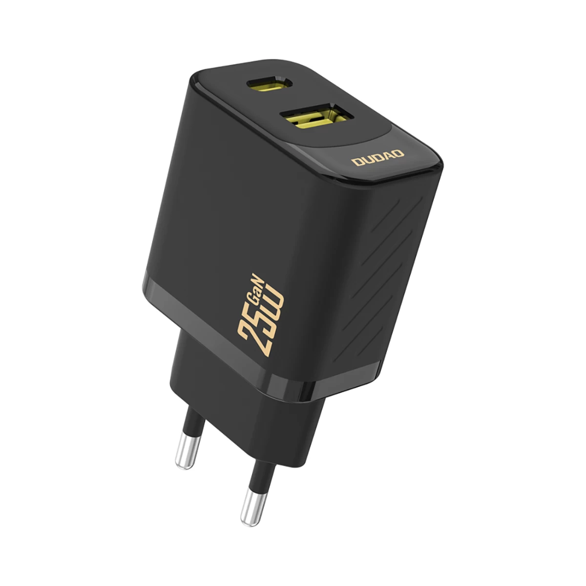 Greitasis įkroviklis 25w Usb-a Usb-c - Juodas