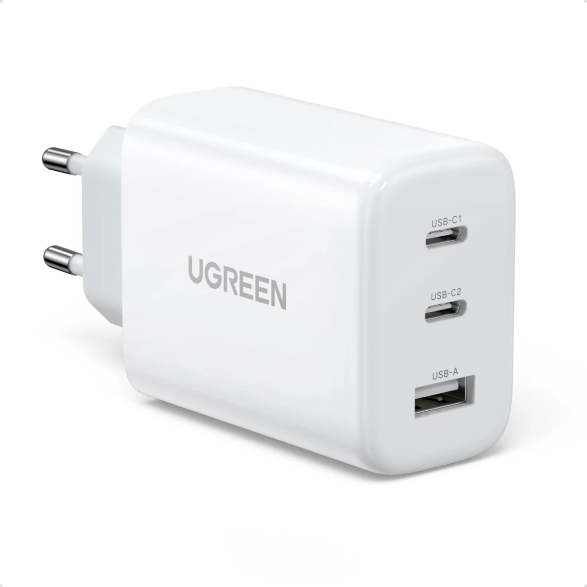 Greitasis įkroviklis 2x Usb-c Usb 65w Pd Qc Baltos Spalvos