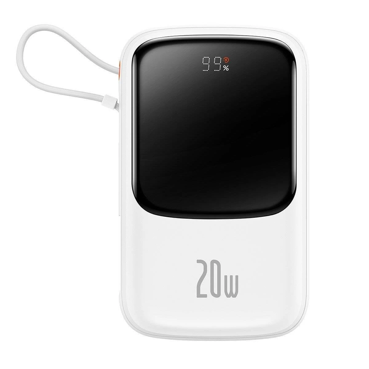 Greito įkrovimo 10000mah 20w Qc-pd-scp-fcp iphone Lightning Laidas, Baltas