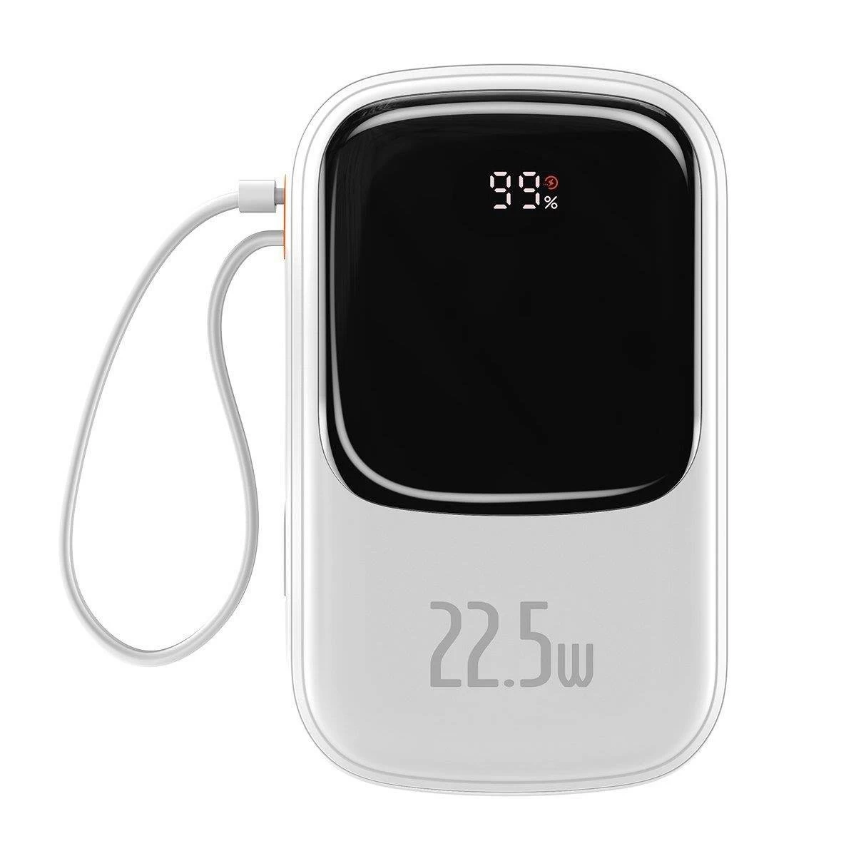 Greito įkrovimo 20000 Mah 22,5w Qc-pd-scp-fcp Usb-c Kabelis, Baltas