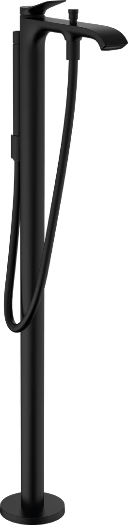 Grindinis vonios maišytuvas su rankiniu dušu Hansgrohe Vivenis, juoda matinė, 75445670 Grindinis vonios maišytuvas su rankiniu dušu Hansgrohe Vivenis, juoda matinė, 75445670