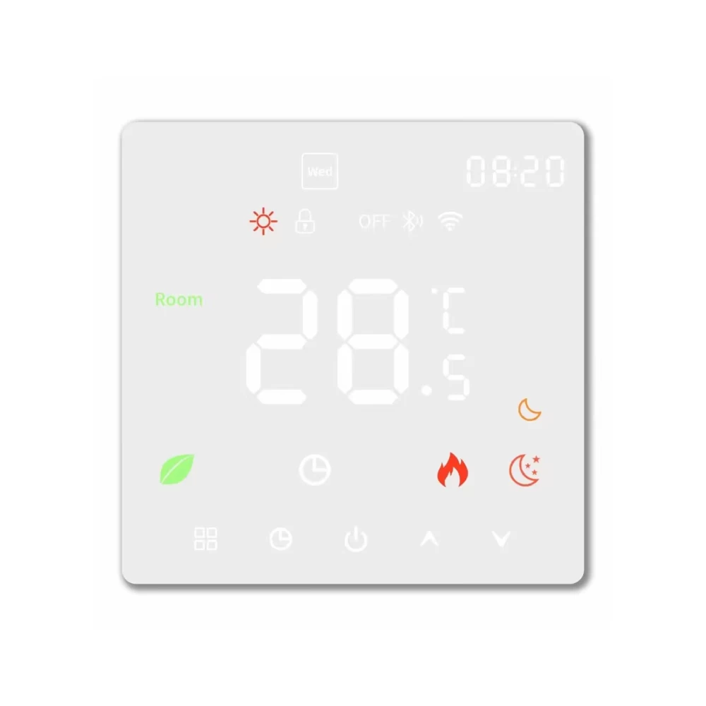 Grindų automatika termostatas vandeniu šildomoms grindims V600i WIFI, baltas