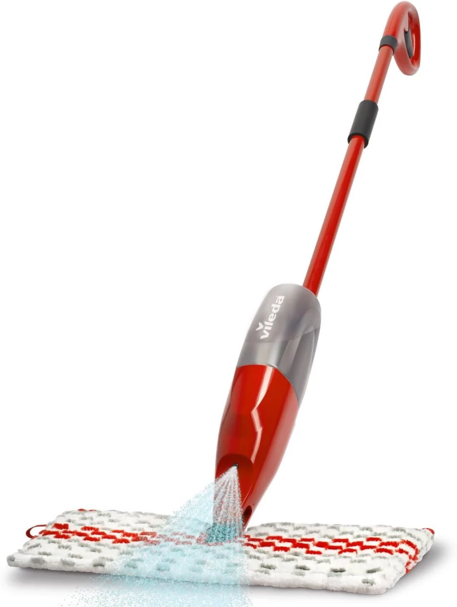 Grindų valymo šepetys Vileda Spray Max, VF51, 1300 mm, raudonas, 4023103199200