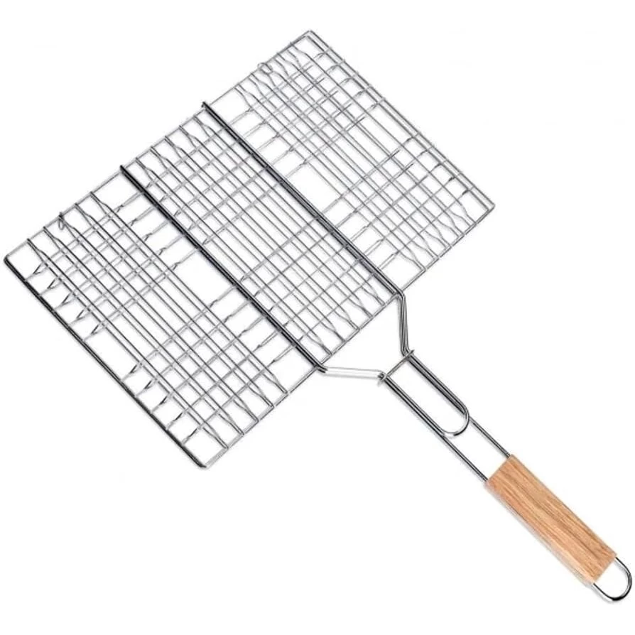 Grotelės kepimui BBQ, 550x350x20 mm