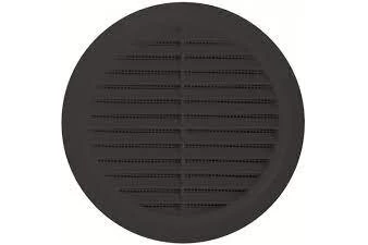Grotelės ventiliacinės plastikinės d-150 juoda