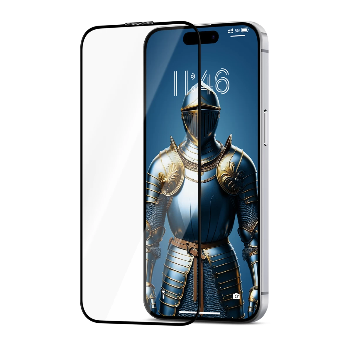 Grūdintas Apsauginis Stiklas Su Atspindžių Apsauga, Skirtas iphone 16 Pro Max