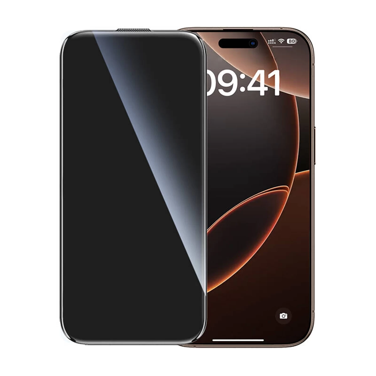 Grūdintas Privatumo Stiklas Su Montavimo Rėmeliu, Skirtas iphone 16 Pro Max