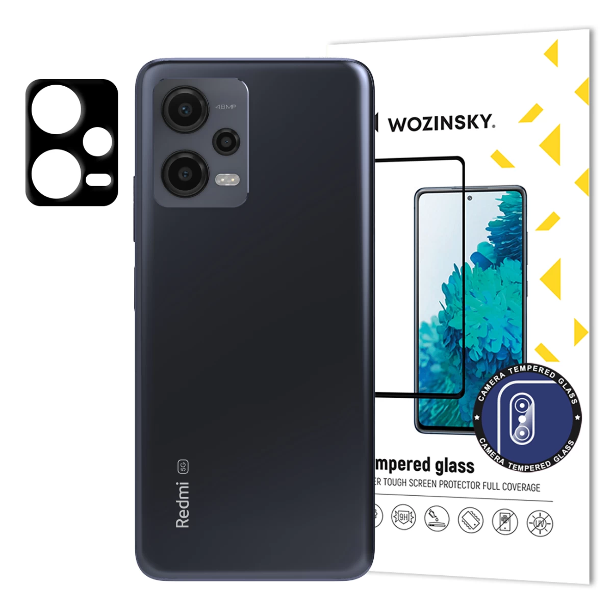 Grūdintas Stiklas 9h, Skirtas xiaomi Redmi Note 12 5g / poco X5 5g Kameros Stiklui