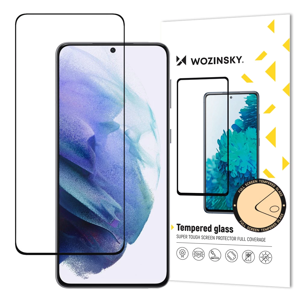 Grūdintas Stiklas 9h Visam samsung Galaxy S23+ Ekranui Su Juodu Rėmeliu full Glue