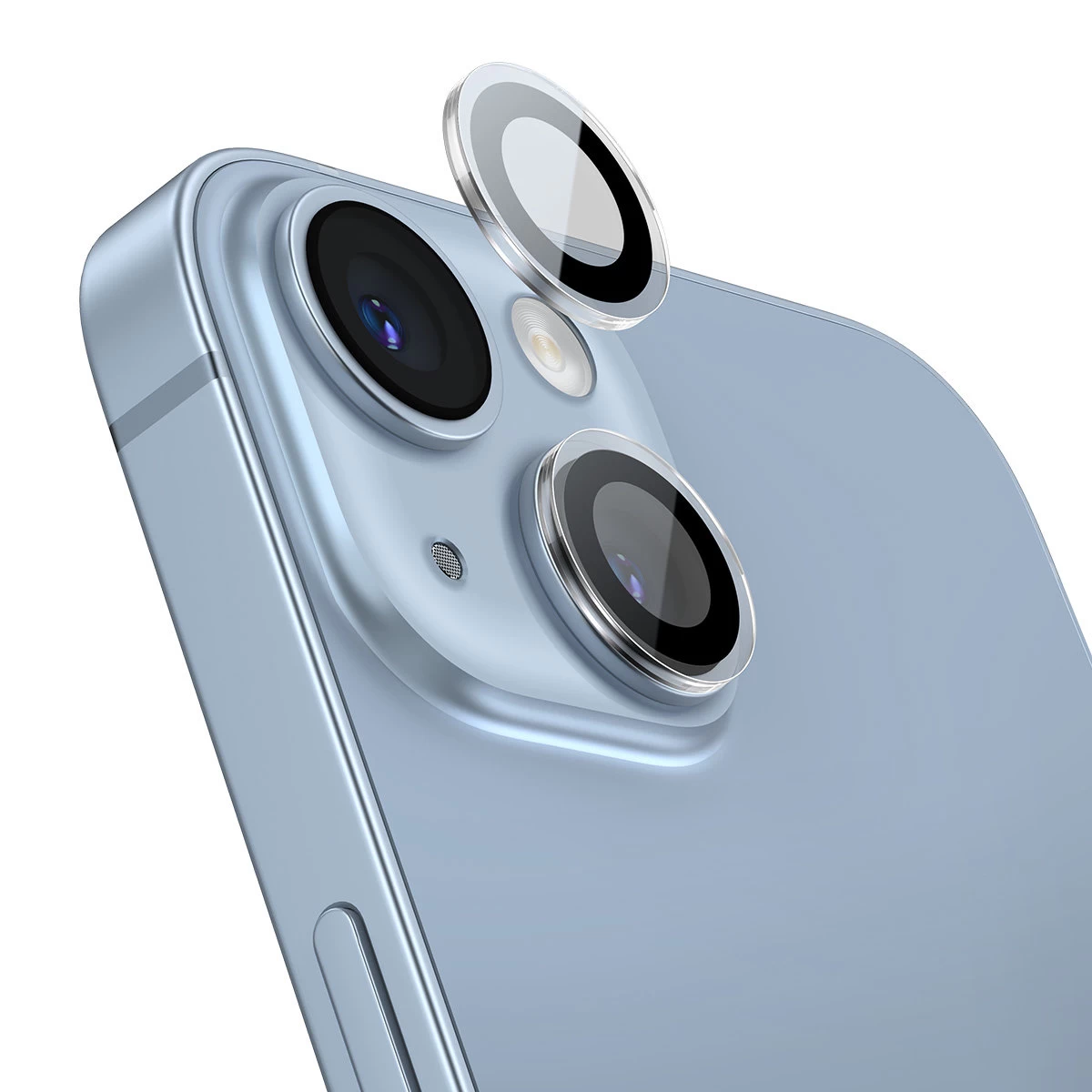 Grūdintas Stiklas iphone 14 / 14 Plus Fotoaparato Objektyvams, Skaidrus + Valymo Rinkinys
