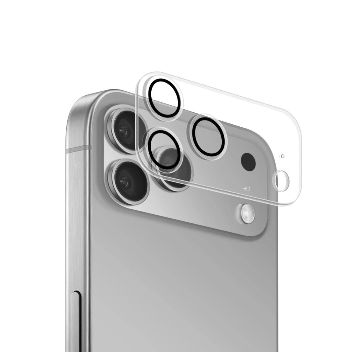 Grūdintas Stiklas Kameros Salelėms Ir Lęšiams, Skirtas iphone 17 Pro Max Fotoaparatui Standartinis