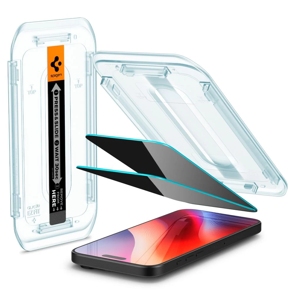 Grūdintas Stiklas, Skirtas iphone 16 Pro Glas.tr Ez Fit Privacy - 2 Vnt.