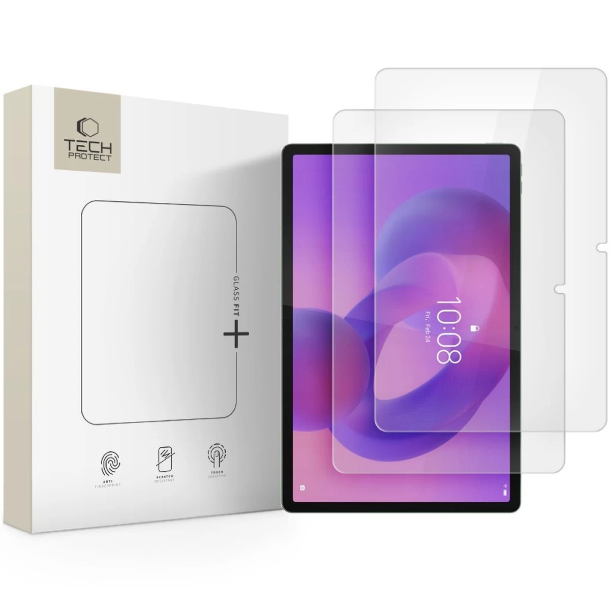 Grūdintas Stiklas, Skirtas lenovo Idea Tab 11.0 Tb-336 Glass Fit+, Skaidrus - 2 Vnt.