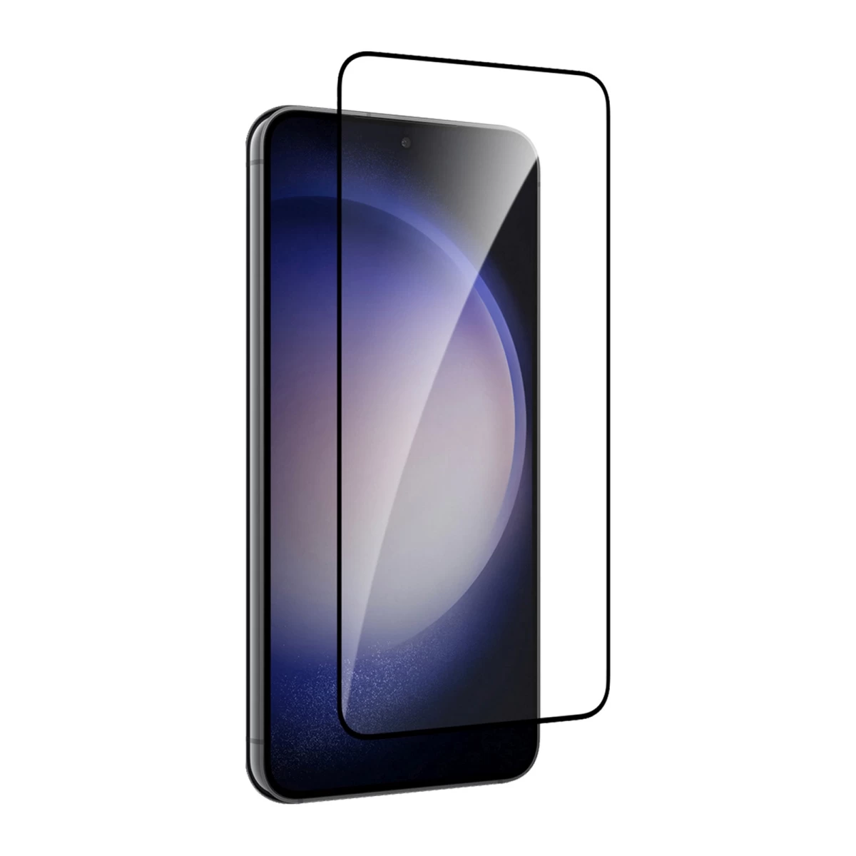 Grūdintas Stiklas, Skirtas samsung Galaxy S25 S24 Su Juodu Rėmeliu Grūdintas Stiklas
