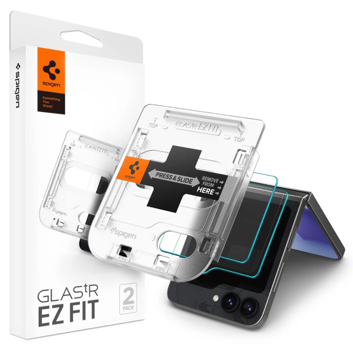 Grūdintas Stiklas, Skirtas samsung Galaxy Z Flip 6 Glas.tr Ez Fit - 2 Vnt.