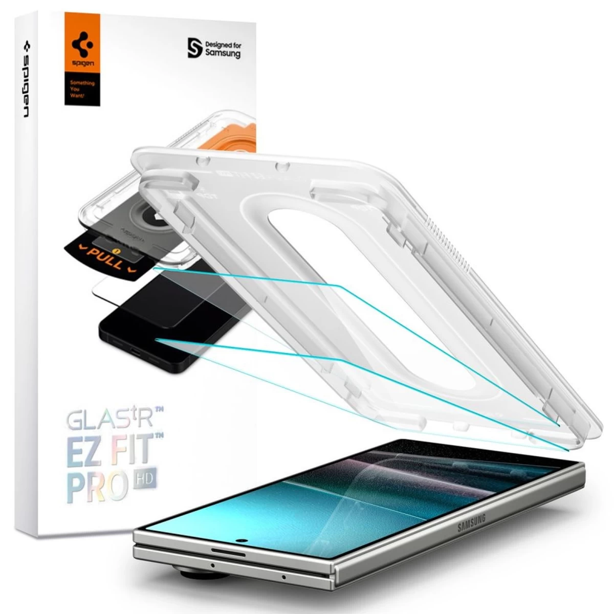 Grūdintas Stiklas, Skirtas samsung Galaxy Z Fold 7, Su Aplikatoriumi - 2 Vnt.