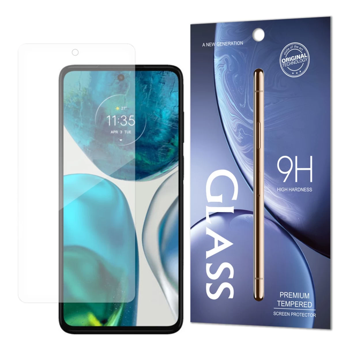 Grūdinto Stiklo 9h Kietumo Ekrano Apsauga motorola Moto G52 (pakuotė - Vokas)