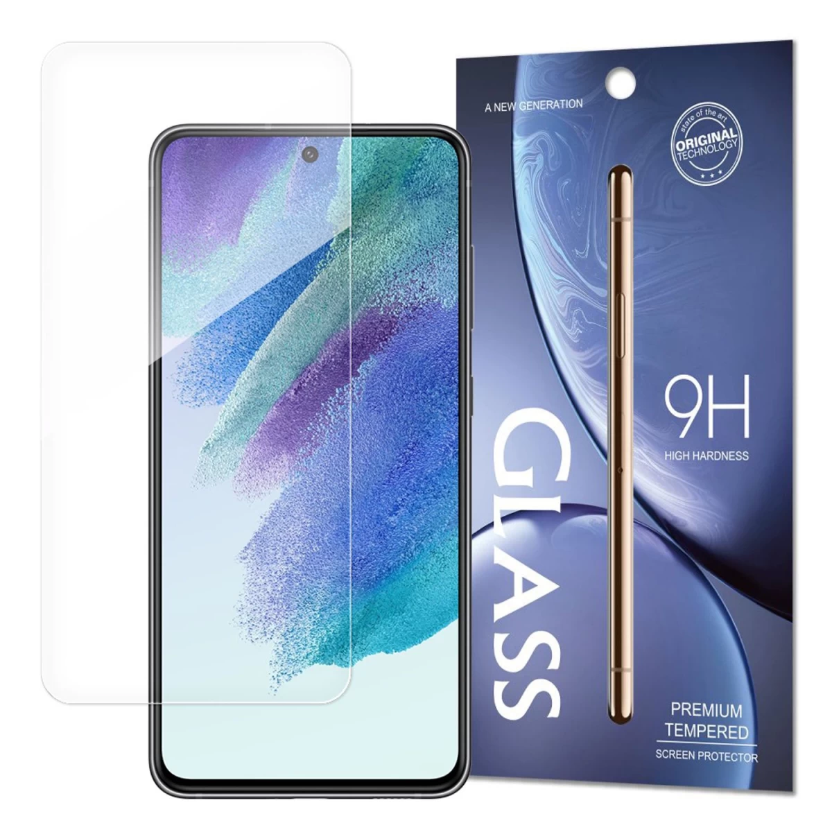 Grūdinto Stiklo 9h Kietumo samsung Galaxy S21 Fe Ekrano Apsauga (pakuotė - Vokas)