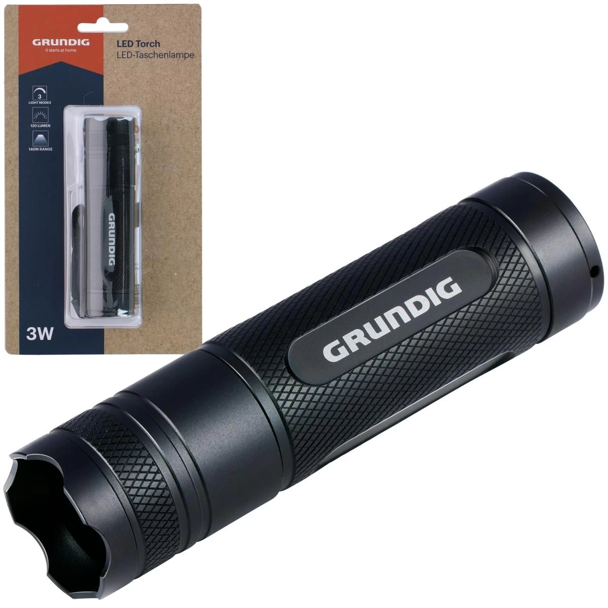 Grundig 3 W 120 Lm Kempingo žibintas
