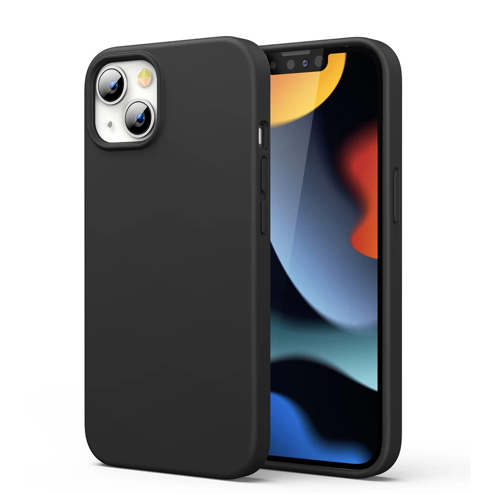Guminė Elastinga Silikoninė įmautė Iphone 13 Mini Juoda