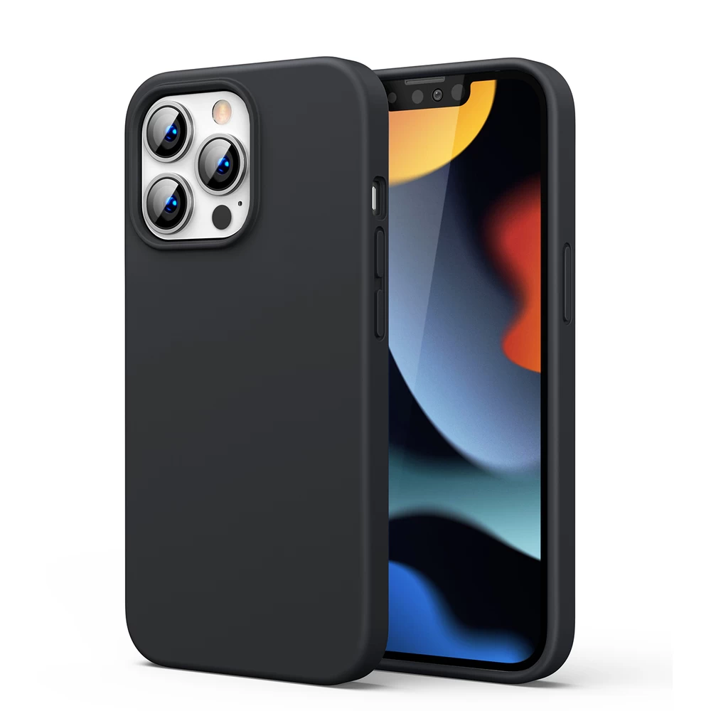 Guminė Lanksti Silikoninė įmautė Iphone 13 Pro Max Juoda