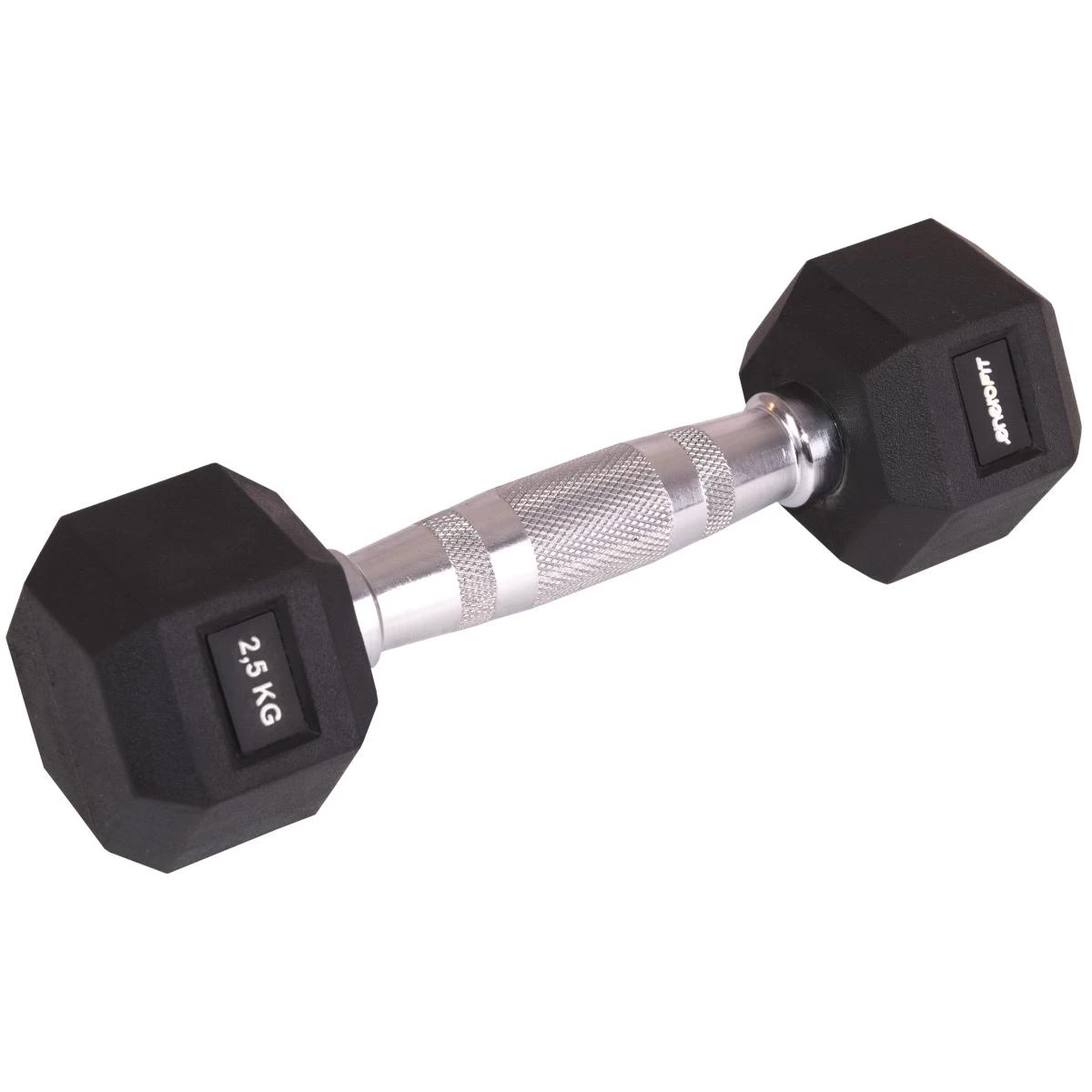 Guminis Hantelis Hex 2,5 Kg Enero Fit