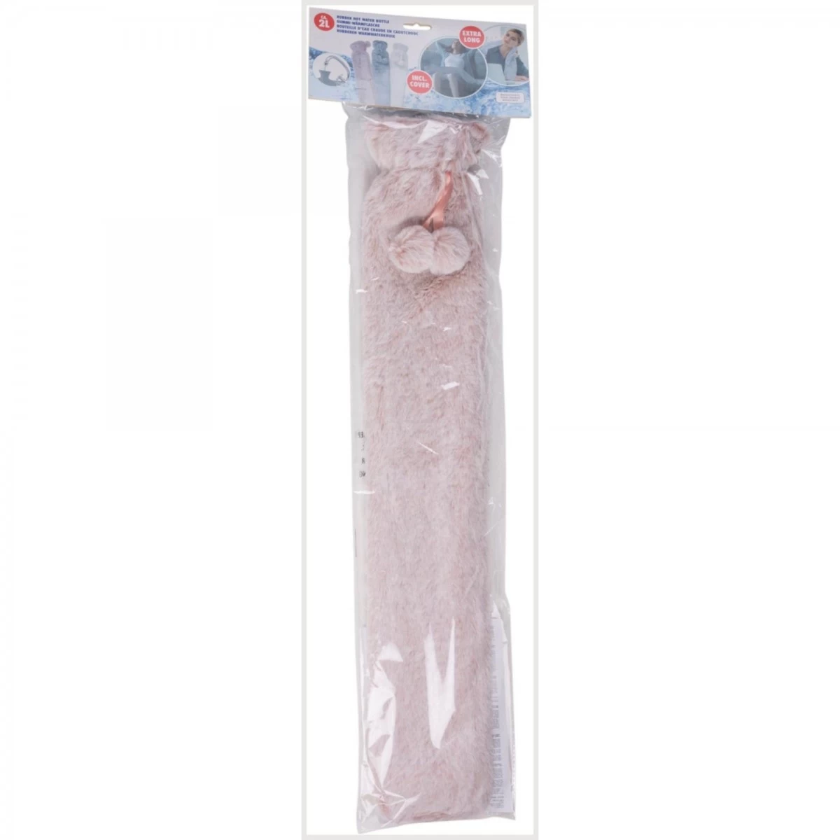 Guminis Karšto Vandens Butelis Su Dangteliu Alpina 2l Rožinis