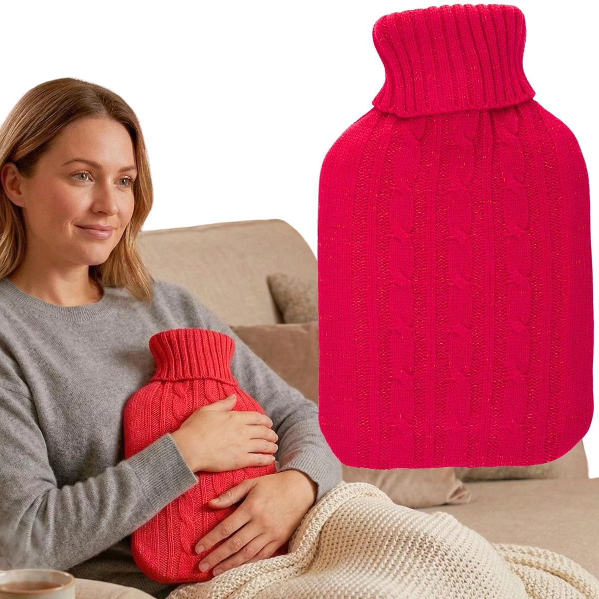 Guminis Termoforas Dangtyje Alpina 1,7l Raudonas