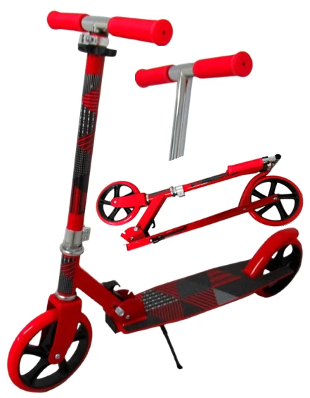 H4aa Didelis Sulankstomas Paspirtukas Red R-sport 200 Mm Ratukais Iki 100 Kg
