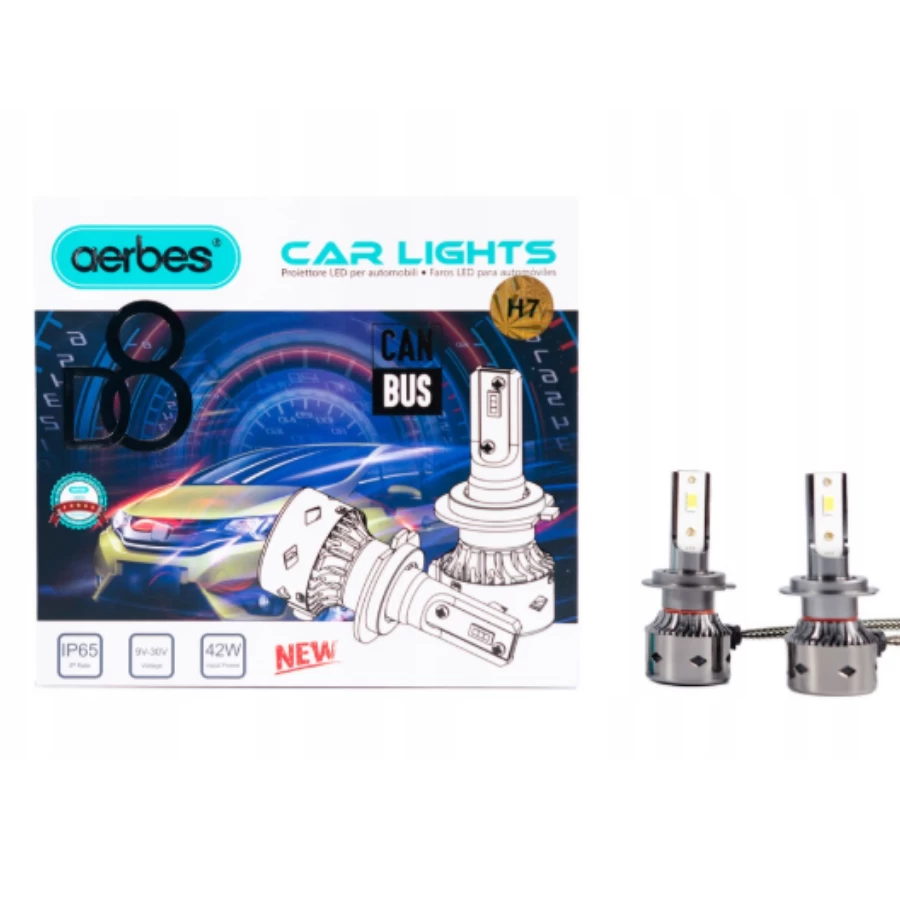 H7 LED D8 6000K 43W automobilių lemputės su canbus H7 LED D8 6000K 43W automobilių lemputės su canbus