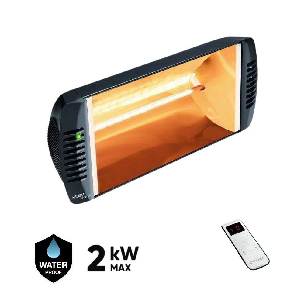 Halogeninis infraraudonųjų spindulių šildytuvas HELIOSA HI DESIGN WIDE ANGLE