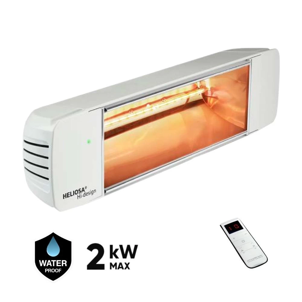 Halogeninis infraraudonųjų spindulių šildytuvas HELIOSA HIGH DESIGN 77 RADIO