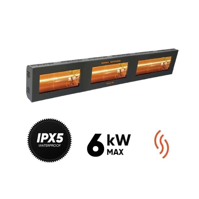 Halogeninis infraraudonųjų spindulių šildytuvas Varma V400/3-60 Halogeninis infraraudonųjų spindulių šildytuvas Varma V400/3-60
