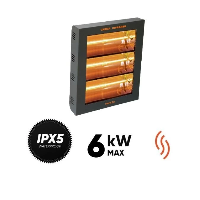 Halogeninis infraraudonųjų spindulių šildytuvas Varma V400/3V-60 Halogeninis infraraudonųjų spindulių šildytuvas Varma V400/3V-60