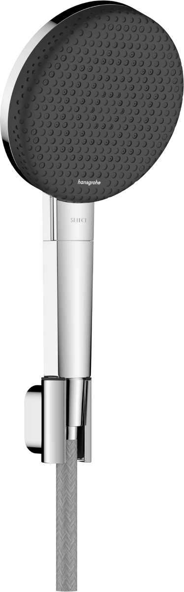 Hansgrohe Raindance Alive Select S 125 3jet EcoSmart dušo komplektas su laikikliu ir 160 cm Designflex žarna,, chromas, 24611000