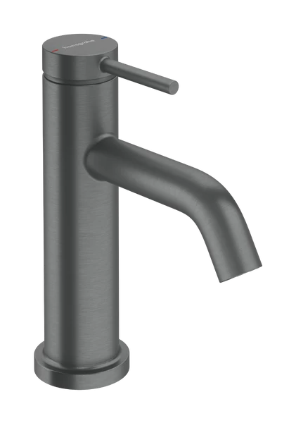 Hansgrohe Tecturis S 80 praustuvo maišytuvas šaltam arba iš anksto sumaišytam vandeniui, šlifuotas juodas chromas, 73313340