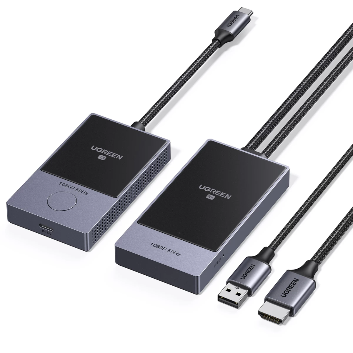 Hdmi Belaidis Siųstuvas Ir Imtuvas Iki 30 M - Juodos Ir Sidabrinės Spalvos